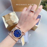 Buy Shop Michael Kors Darci Quartz Blue Dial Two Tone Steel Strap Watch For Women - MK3401 USA Online