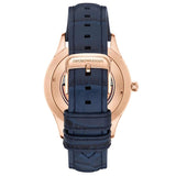 Buy Shop Emporio Armani Classic Silver Dial Blue Leather Strap Watch For Men - AR11131 USA Online