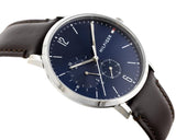 Buy Shop Tommy Hilfiger Cooper Blue Dial Brown Leather Strap Watch for Men - 1791508 USA Online