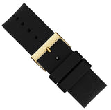 Buy Shop Guess King Quartz Crystals Gold Dial Black Silicone Strap Watch For Men - GW0537G2 USA Online