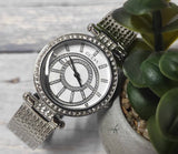 Buy Shop Guess Muse Quartz White Dial Silver Steel Strap Watch For Women - W1008l1 USA Online