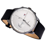Buy Shop Tommy Hilfiger Lexor Silver Dial Black Leather Strap Watch For Men - 1791489 USA Online