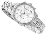 Buy Shop Fossil Neutra Chronograph Silver Dial Silver Steel Strap Watch for Women - ES5217 USA Online