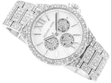 Buy Shop Michael Kors Camille Multifunction Crystals Silver Dial Silver Steel Strap Watch for Women - MK6957 USA Online