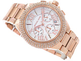 Buy Shop Michael Kors Camille Chronograph White Dial Rose Gold Steel Strap Watch For Women - MK6995 USA Online