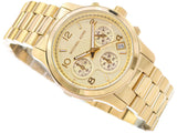 Buy Shop Michael Kors Runway Chronograph Gold Dial Gold Steel Strap Watch For Women - MK7323 USA Online