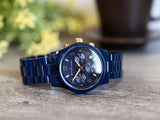 Buy Shop Michael Kors Runway Analog Blue Dial Blue Steel Strap Watch for Women - MK7332 USA Online