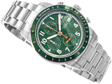Buy Shop Fossil Sport Tourer Chronograph Green Dial Silver Steel Strap Watch for Men - FS6048 USA Online