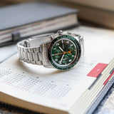 Buy Shop Fossil Sport Tourer Chronograph Green Dial Silver Steel Strap Watch for Men - FS6048 USA Online