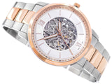 Buy Shop Fossil Neutra Automatic Skeleton White Dial Two Tone Steel Strap Watch for Men - ME3196 USA Online