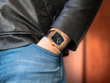 Buy Shop Guess Phoenix Blue Dial Brown Leather Strap Watch for Men - GW0386G2 USA Online