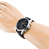 Buy Shop Hugo Boss Navigator Black Dial Black Leather Strap Watch for Men - 1513535 USA Online