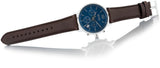 Buy Shop Hugo Boss Attitude Blue Dial Brown Leather Strap Watch for Men - 1513606 USA Online