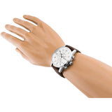Buy Shop Hugo Boss Attitude White Dial Brown Leather Strap Watch for Men - 1513609 USA Online