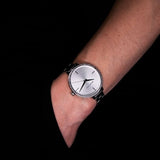 Buy Shop Michael Kors Charley Quartz Silver Dial Silver Steel Strap Watch for Women - MK4398 USA Online