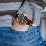 Buy Shop Fossil Neutra Chronograph Brown Dial Brown Leather Strap Watch for Men - FS5763 USA Online