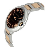 Buy Shop Cartier Ballon Bleu de Cartier Brown Dial Two Tone Steel Strap Watch for Men - W6920032 USA Online