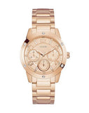 Buy Shop Guess Studio Rose Gold Dial Rose Gold Steel Strap Watch For Women - W0778L3 USA Online