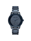 Buy Shop Michael Kors Kinley Blue Dial Blue Steel Strap Watch for Women - MK6246 USA Online