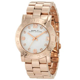 Buy Shop Marc Jacobs Amy White Dial Rose Gold Steel Strap Watch for Women - MBM3077 USA Online