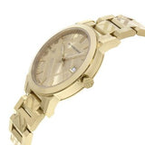 Buy Shop Burberry The City Gold Dial Gold Steel Strap Watch for Women - BU9234 USA Online