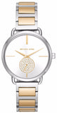 Buy Shop Michael Kors Silver Dial Two Tone Steel Strap Watch for Women - MK3679 USA Online