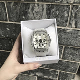 Buy Shop Guess Phoenix Multi Function Silver Dial White Rubber Strap Watch for Men - GW0203G1 USA Online