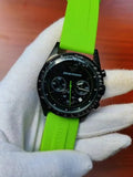 Buy Shop Emporio Armani Sports Analog Black Dial Green Rubber Strap Watch For Men - AR6115 USA Online
