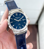 Buy Shop Salvatore Ferragamo F-80 Classic Blue Dial Blue Leather Strap Watch for Men - SFDT00319 USA Online