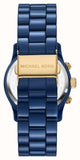 Buy Shop Michael Kors Runway Analog Blue Dial Blue Steel Strap Watch for Women - MK7332 USA Online