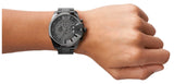 Buy Shop Diesel Mega Chief Chronograph Grey Dial Grey Steel Strap Watch for Men - DZ4282 USA Online