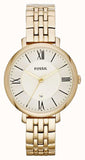 Buy Shop Fossil Jacqueline White Dial Gold Steel Strap Watch for Women - ES3434 USA Online