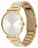 Coach Charles Silver Dial Gold Steel Strap Watch for Men - 14602430