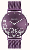 Buy Shop Coach Perry Purple Dial Purple Mesh Bracelet Watch for Women - 14503823 USA Online