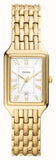 Fossil Raquel Three Hand Date White Dial Gold Steel Strap Watch For Women - ES5220