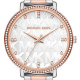 Buy Shop Michael Kors Pyper Quartz White Dial Two Tone Steel Strap Watch For Women - MK4667 USA Online