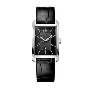 Buy Shop Calvin Klein Window Black Dial Black Leather Strap Watch for Men - K2M23107 USA Online