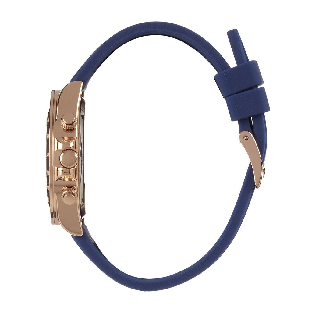 Buy Shop Guess Eclipse White Dial Blue Rubber Strap Watch for Women - GW0315L2 USA Online