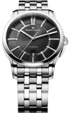 Maurice Lacroix Pontos Date Automatic Black Dial Silver Steel Strap Watch For Men - PT6148-SS002-330