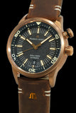 Maurice Lacroix Pontos Diver Limited Edition Black Dial Brown Leather Strap Watch For Men - PT6248-BRZ01-330-3