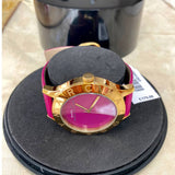 Buy Shop Marc Jacobs Purple Dial Purple Leather Strap Watch for Women - MBM1209 USA Online