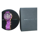 Buy Shop Marc Jacobs Rock Chronograph Purple Dial Purple Silicone Strap Watch for Women - MBM2549 USA Online