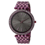 Buy Shop Michael Kors Darci Black Dial Purple Steel Strap Watch for Women - MK3554 USA Online