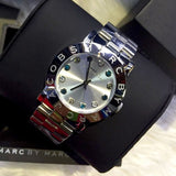 Buy Shop Marc Jacobs Amy White Dial Silver Steel Strap Watch for Women - MBM3140 USA Online