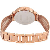 Buy Shop Guess Chiffon Rose Gold Dial Mesh Bracelet Watch For Women - W1083L3 USA Online