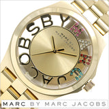 Buy Shop Marc Jacobs Henry Skeleton Gold Dial Gold Steel Strap Watch for Women - MBM3263 USA Online