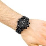 Buy Shop Emporio Armani Luigi Chronograph Black Dial Black Stainless Steel Watch For Men - AR1507 USA Online