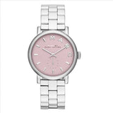 Buy Shop Marc Jacobs Baker Pink Dial Silver Steel Strap Watch for Women - MBM3280 USA Online