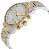 Buy Shop Michael Kors Ritz White Dial Two Tone Steel Strap Watch for Women - MK6474 USA Online
