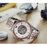 Buy Shop Emporio Armani Meccanico White Dial Two Tone Steel Strap Watch For Men - AR1921 USA Online